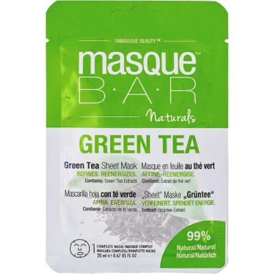 Bar Naturals Masque En Feuille Au Thé Vert X1