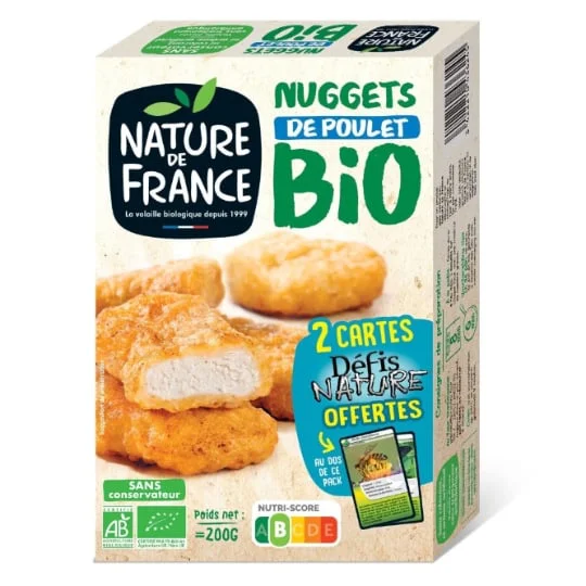 Nuggets de poulet bio