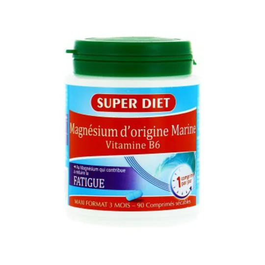 Magnésium d'Origine Marine + Vitamine B6 x90 Comprimés