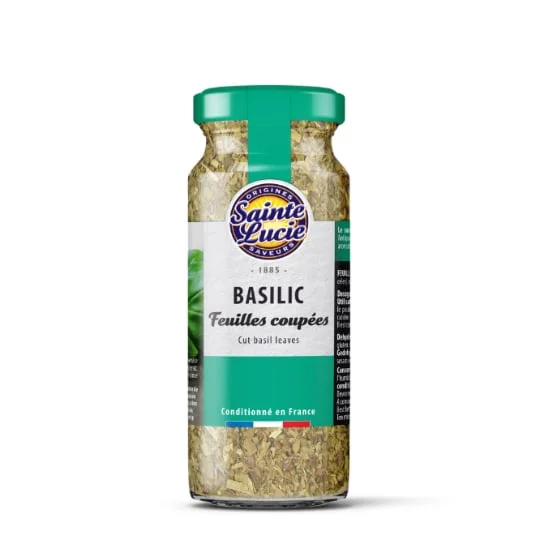 Basilic feuilles coupées