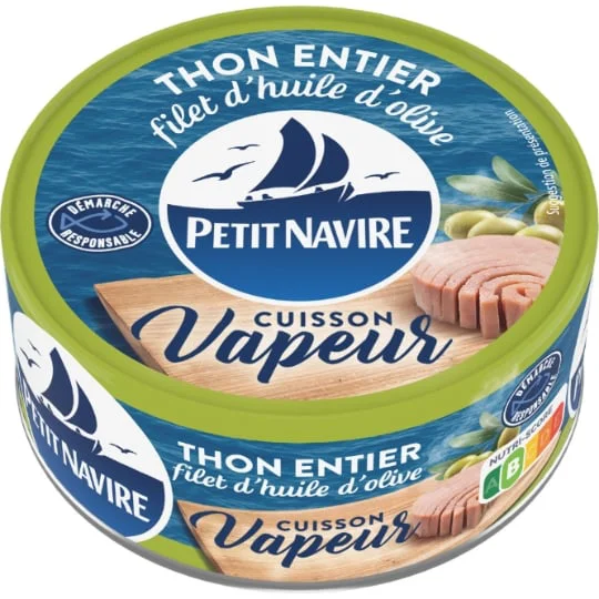 Thon vapeur Filet d'huile d'olive