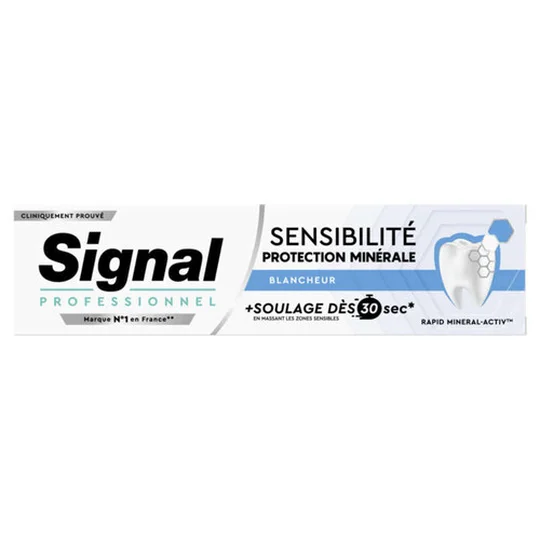 Professionnel dentifrice sensibilité action minérale blancheur