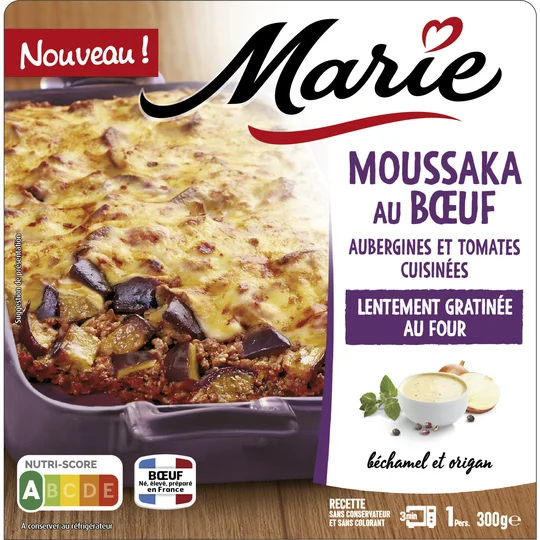 Moussaka au boeuf Aubergines et tomates