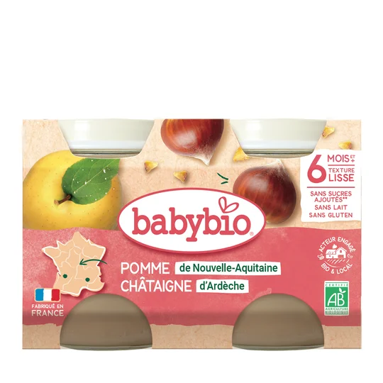 Compote - 6 mois Pomme / Chataigne