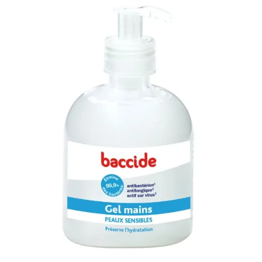 Gel Hydroalcoolique Désinfectant Mains Peaux Sensibles