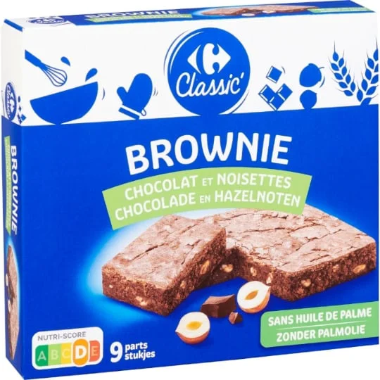 Brownie chocolat et noisettes