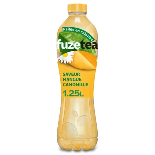 Boisson au thé mangue et note de camomille