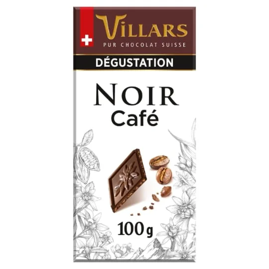 Tablette chocolat Noir / pépites café