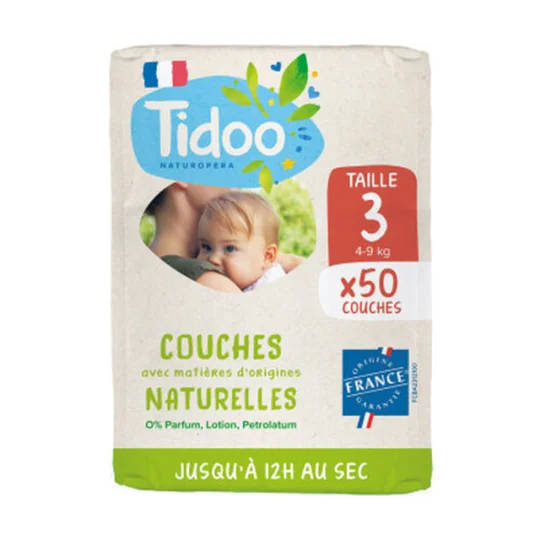 Tidoo Couches avec Matières Naturelles T3 (4-9kg)
