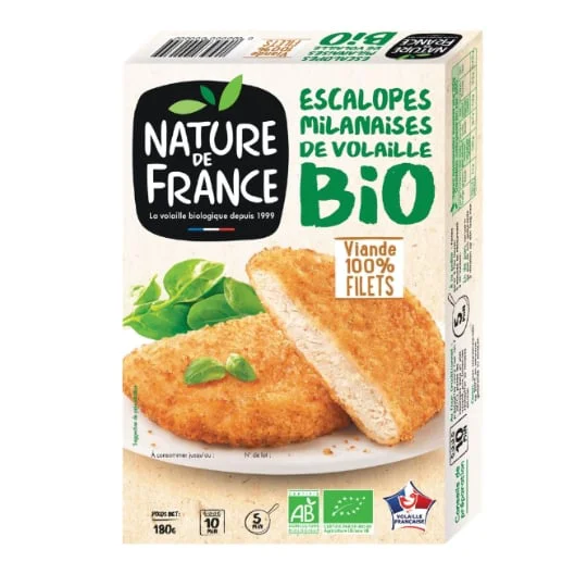 Escalope volaille Milanaise Bio