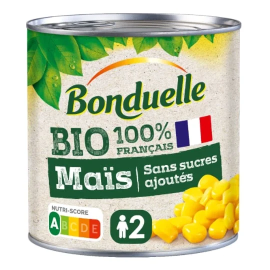 Maïs sans sucres ajoutés Bio