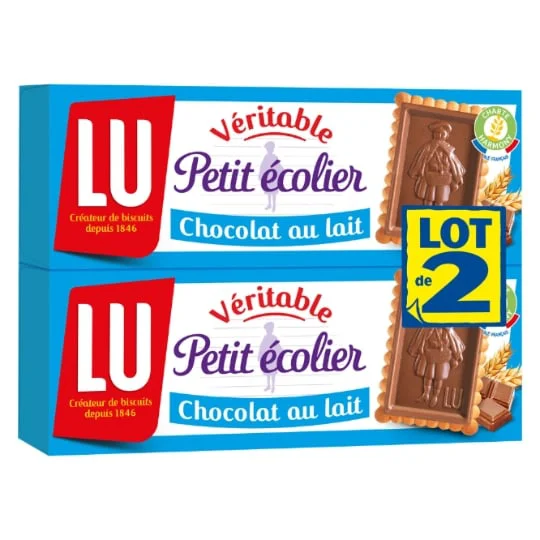 Biscuits petit beurre nappés au chocolat au lait Petit Ecolier