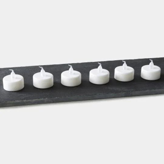 Maison Bougie Chauffe-Plat Led Blanche