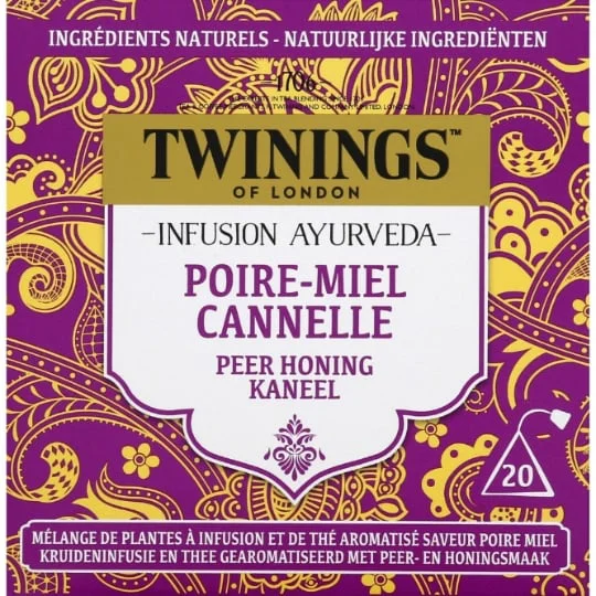 Infusion Ayurveda poire, miel & cannelle x20