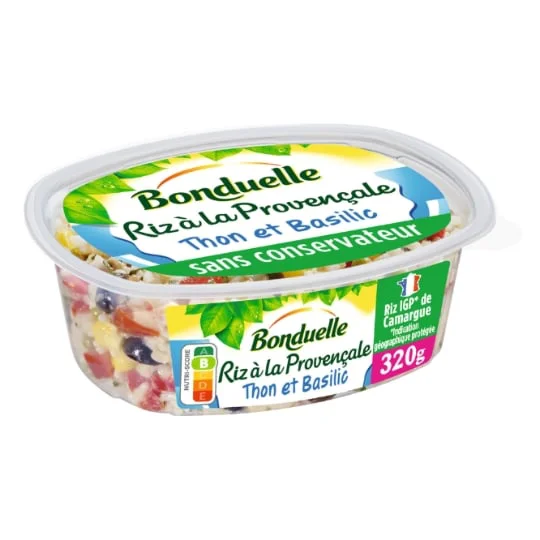 Salade de riz thon basilic