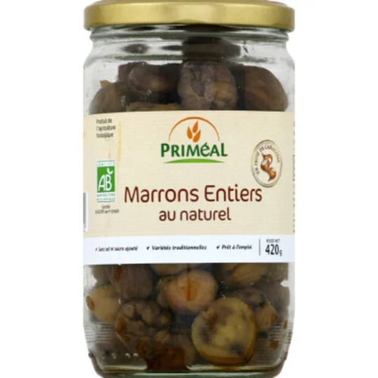 Marrons Entiers D'Ardèche Au Naturel Bio