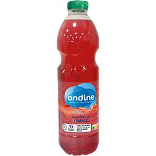 Boisson à l'eau de source fraise