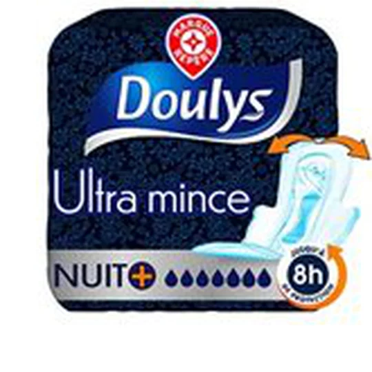 Serviettes Ultra mince Nuit + large - x9