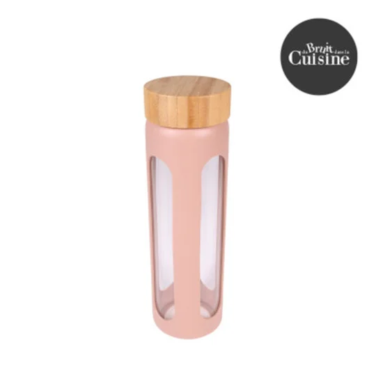 Bouteille Verre Silicone Paprika 600Ml