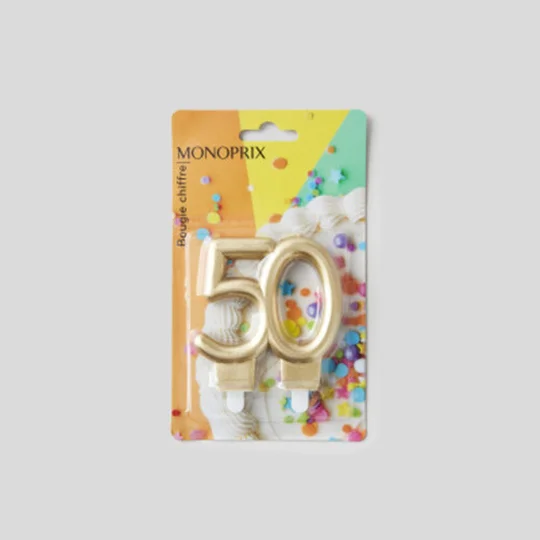 Monoprix Maison Bougie Chiffre N°50