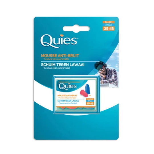 Quies Protection auditive disco, 2 paires