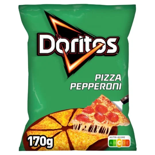 Chips tortilla saveur pizza pepperoni