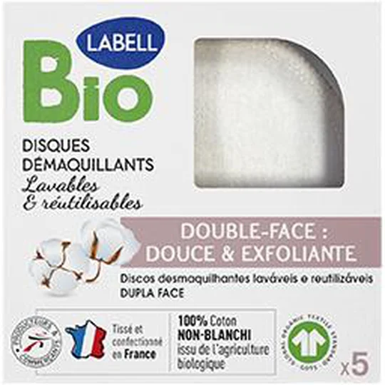 Disques démaquillants lavables et réutilisables