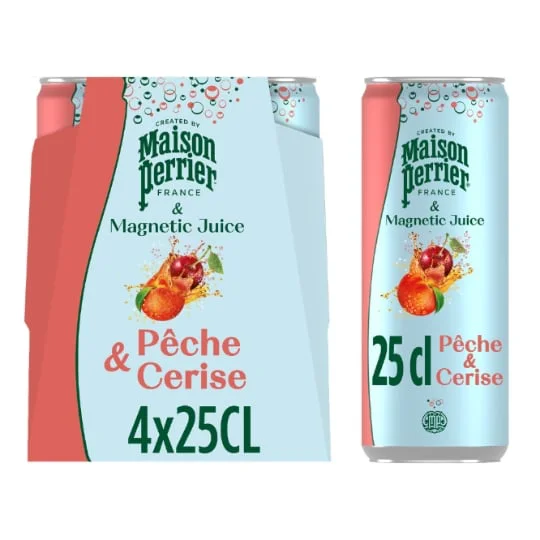 Boisson Gazeuse Pêche Cerise