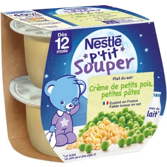 Crème Petit Pois Pâtes 12 mois