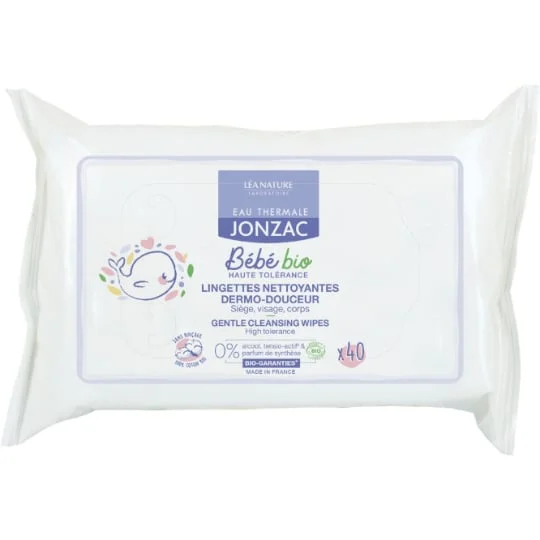 Lingettes bébé nettoyantes dermo-douceur Bio