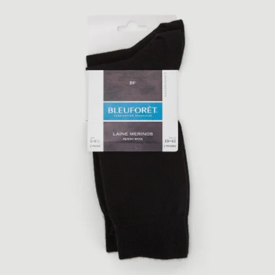 Paires de Chaussettes Laine Merinos Lot de 2 Taille 39/42