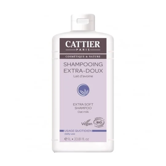 Shampooing extra-doux, usage quotidien, protéines de blé, cosmétique bio