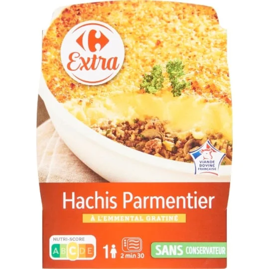 Plat cuisiné hachis parmentier