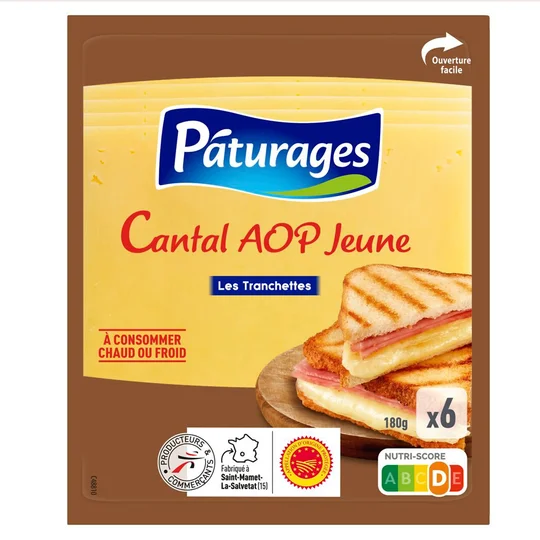 Cantal AOP jeune les tranchettes