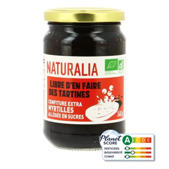 Confiture de Myrtilles Bio