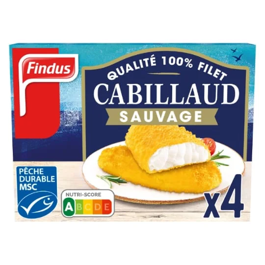 Poisson pané filets cabillaud msc
