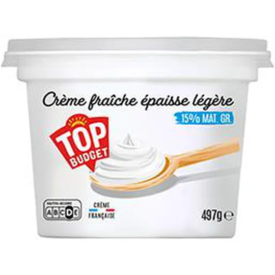 Crème fraîche épaisse légère 15% MG