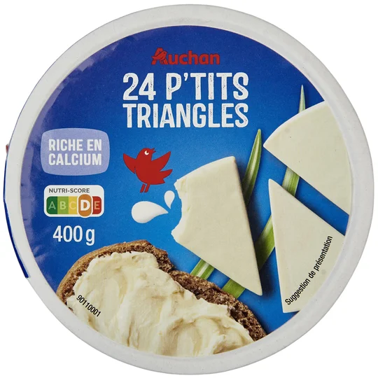 Petits triangles de fromage fondu