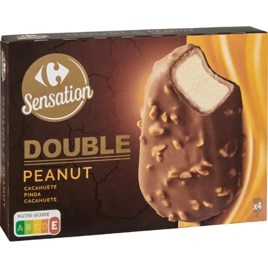 Glaces double cacahuète