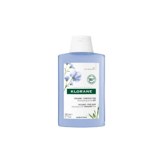 Shampooing fibres de lin volume