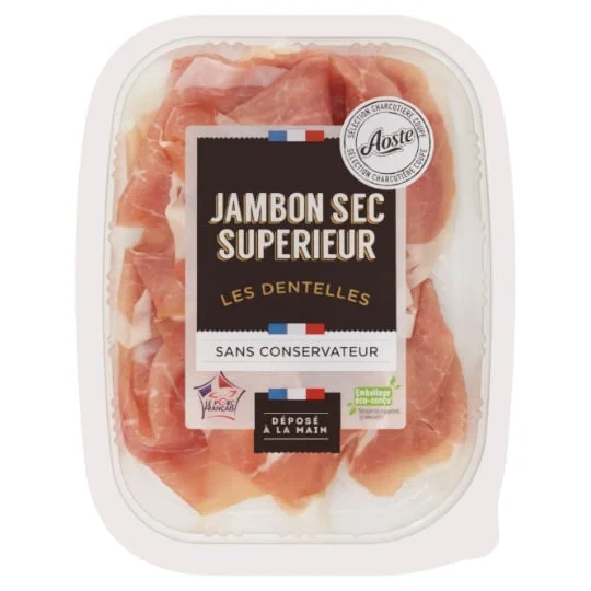 Jambon sec en dentelles