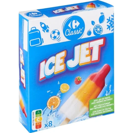 Glace à l'eau Ice jets