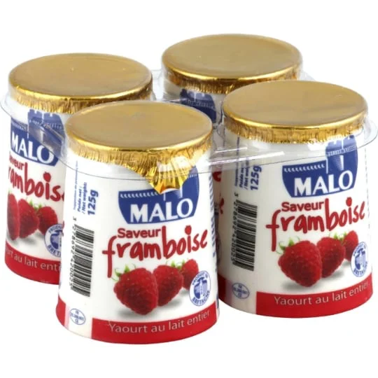Yaourt lait entier framboise