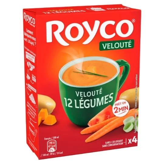Soupe déshydratée veloutée 12 légumes