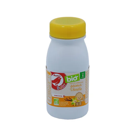 Lait et céréales saveur vanille dès 6 mois bio