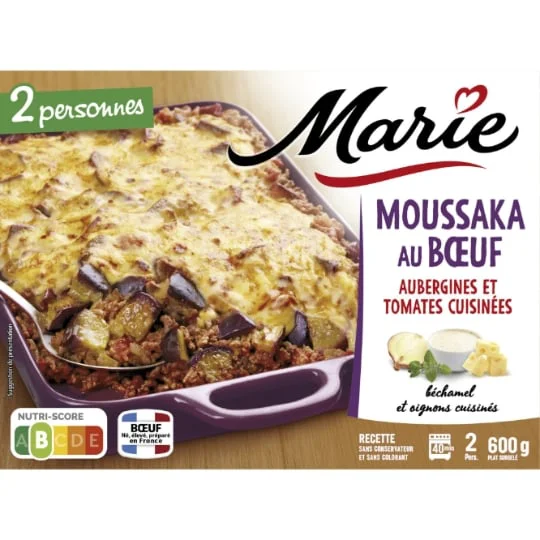 Plat cuisiné moussaka au boeuf