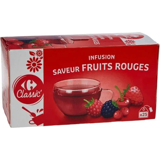 Infusion fruits rouges