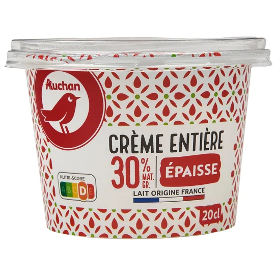 Crème fraîche épaisse entière 30% MG