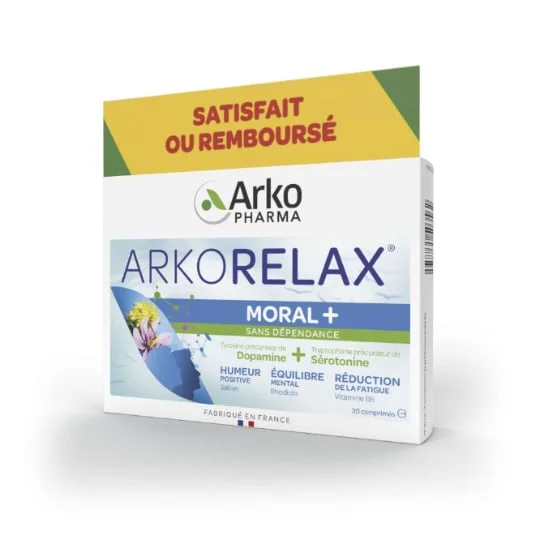 Complément Alimentaire ArkoRelax Moral + Dopamine et Sérotonine