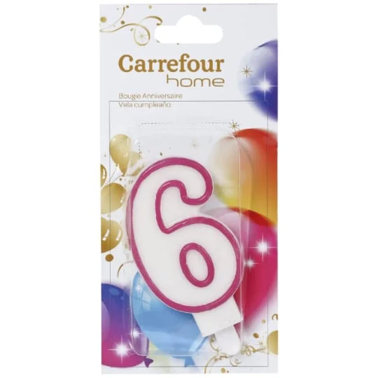 Bougie anniversaire n° 6